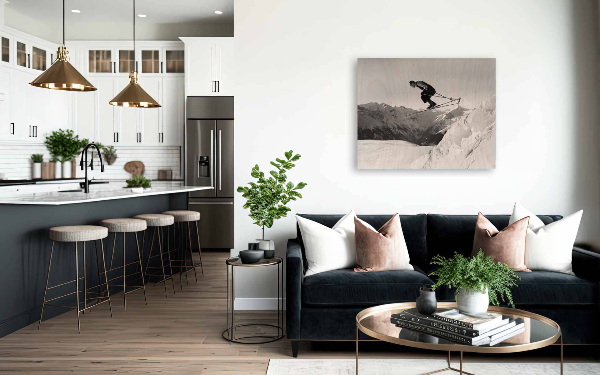 Ski I on wood – Bild 1