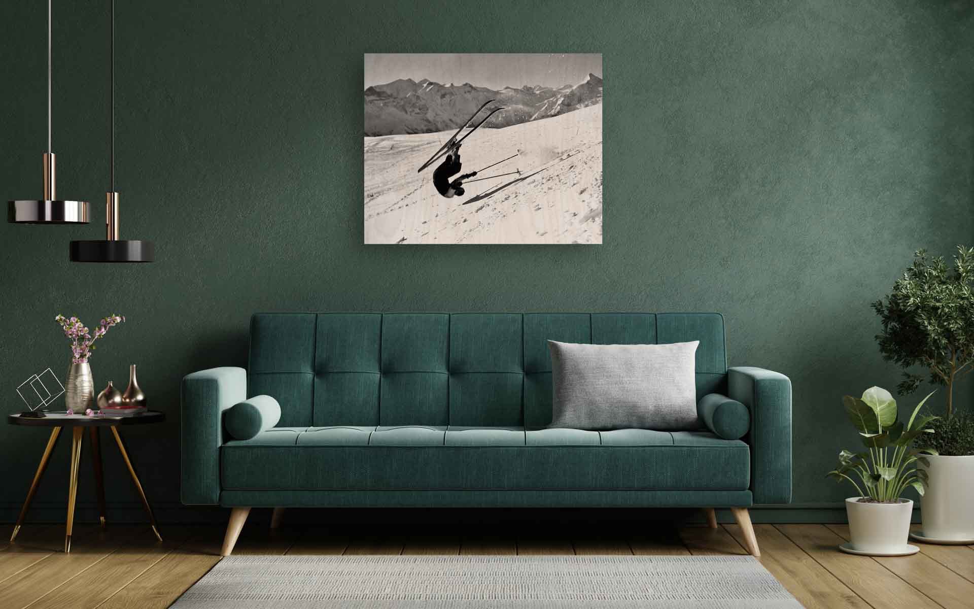 Ski III on wood – Bild 1