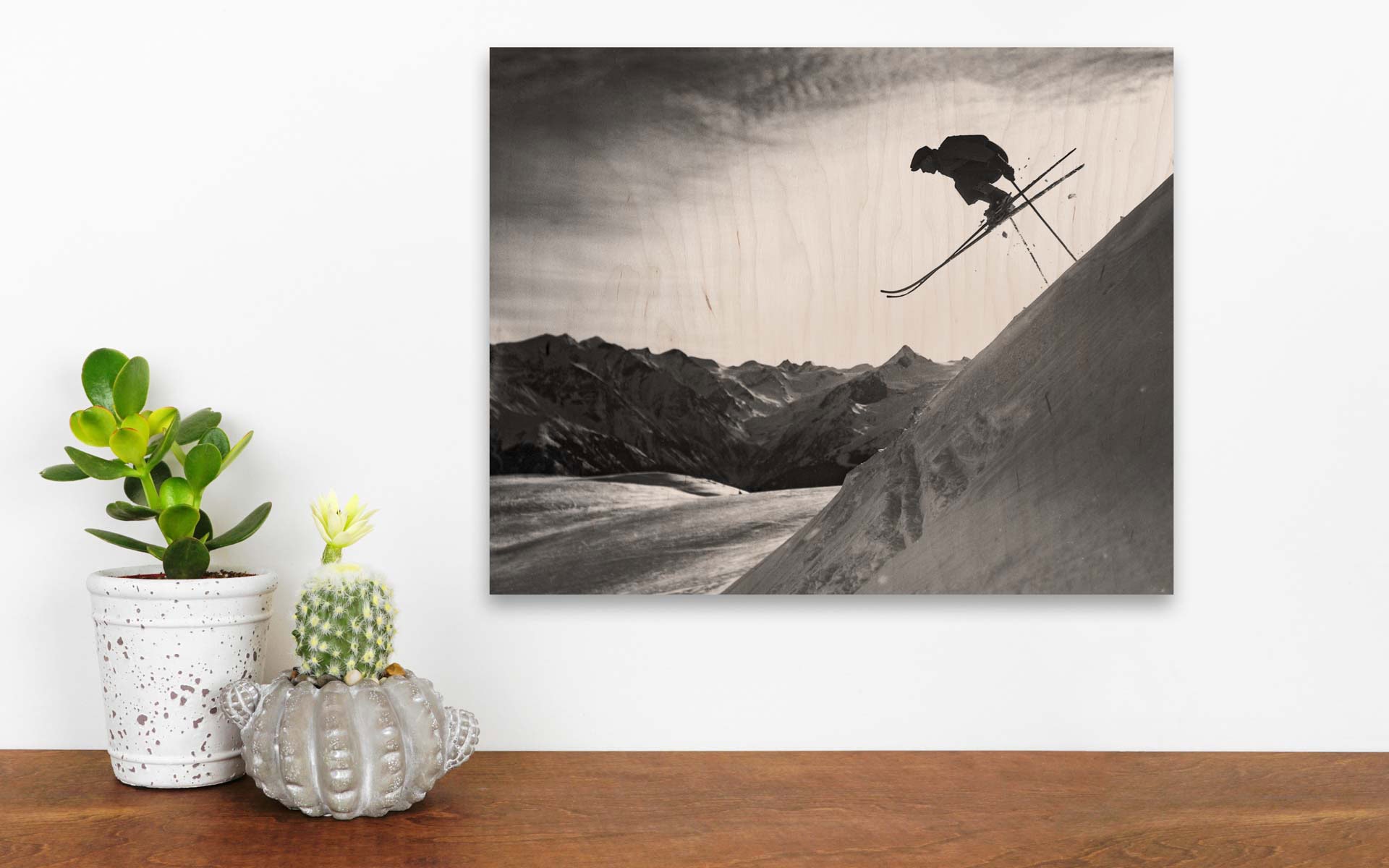Ski II on wood – Bild 3