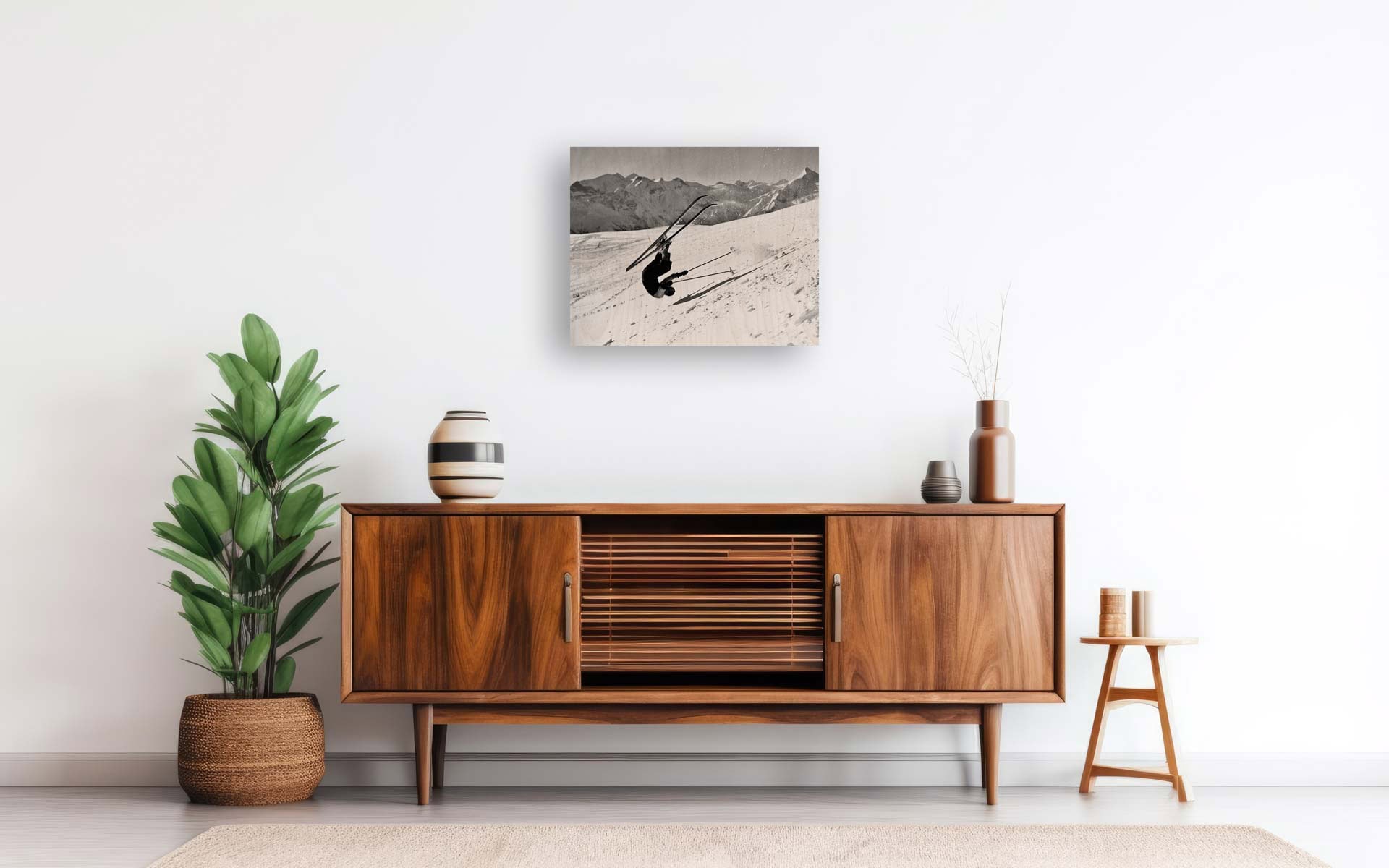 Ski III on wood – Bild 3