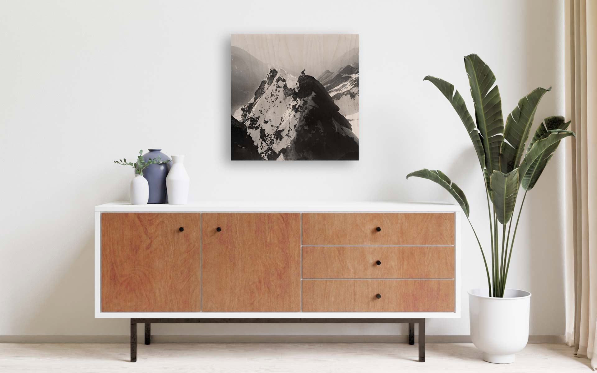 Bergsteiger III on wood – Bild 2