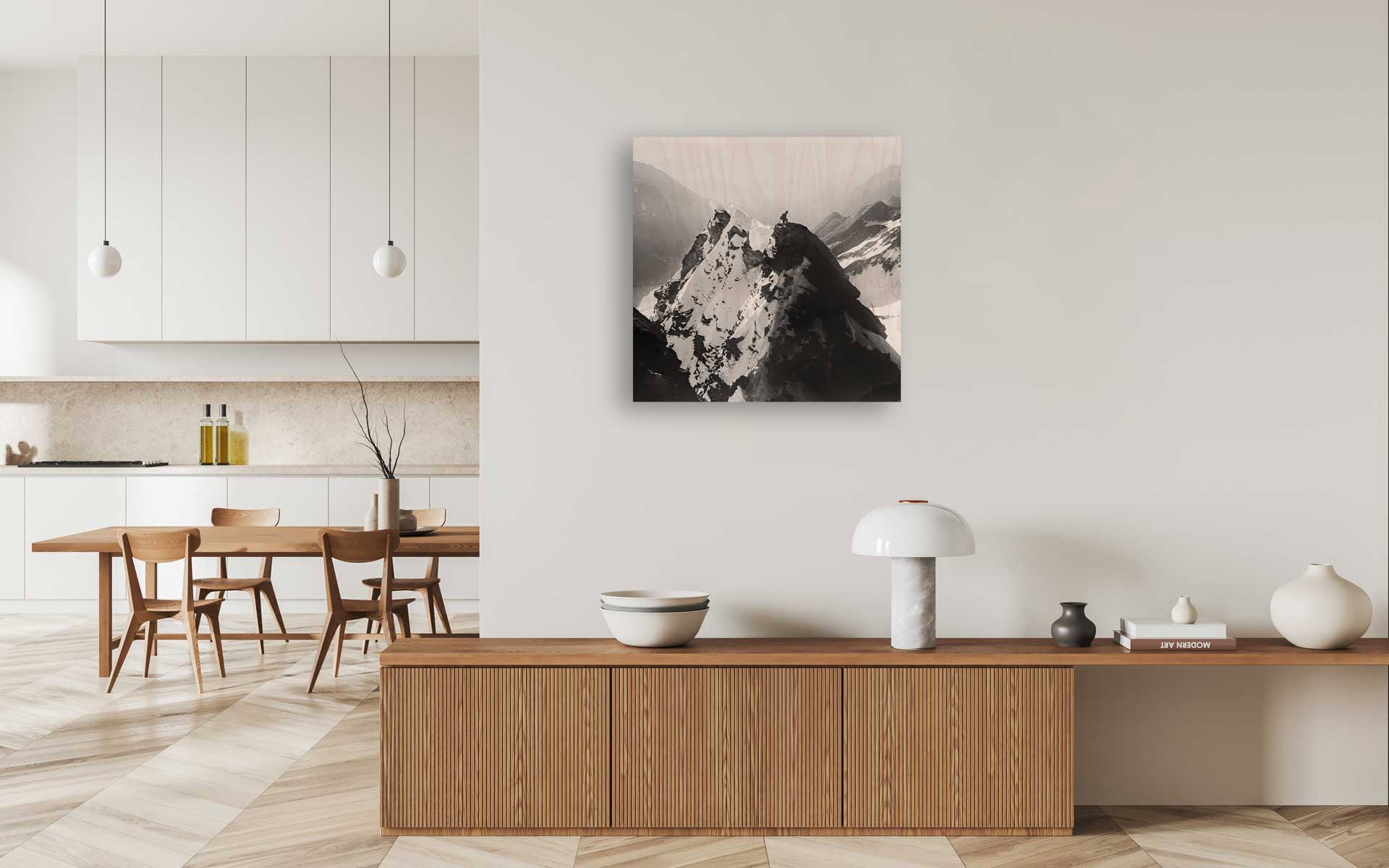 Bergsteiger III on wood – Bild 1