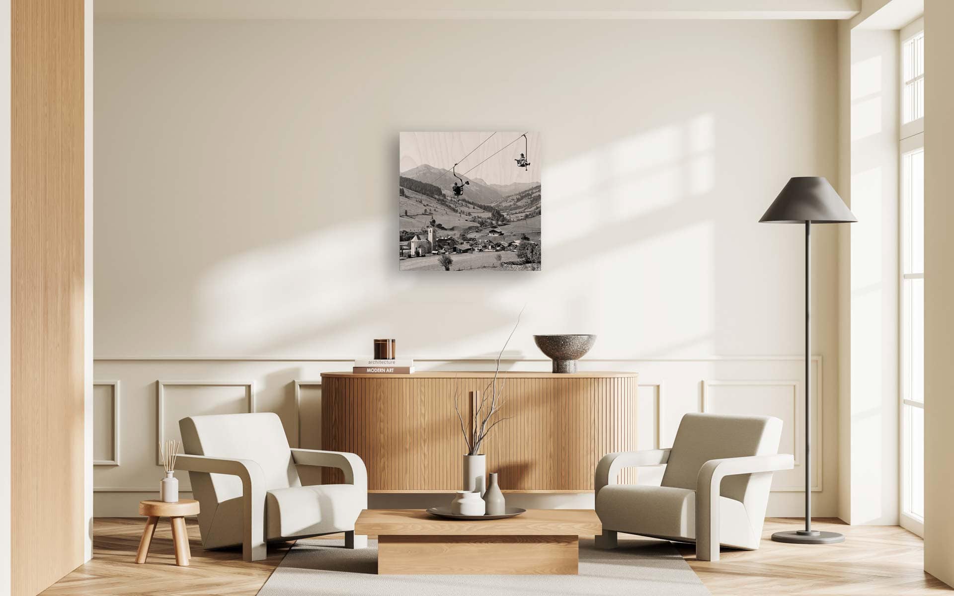 Lift II on wood – Bild 1