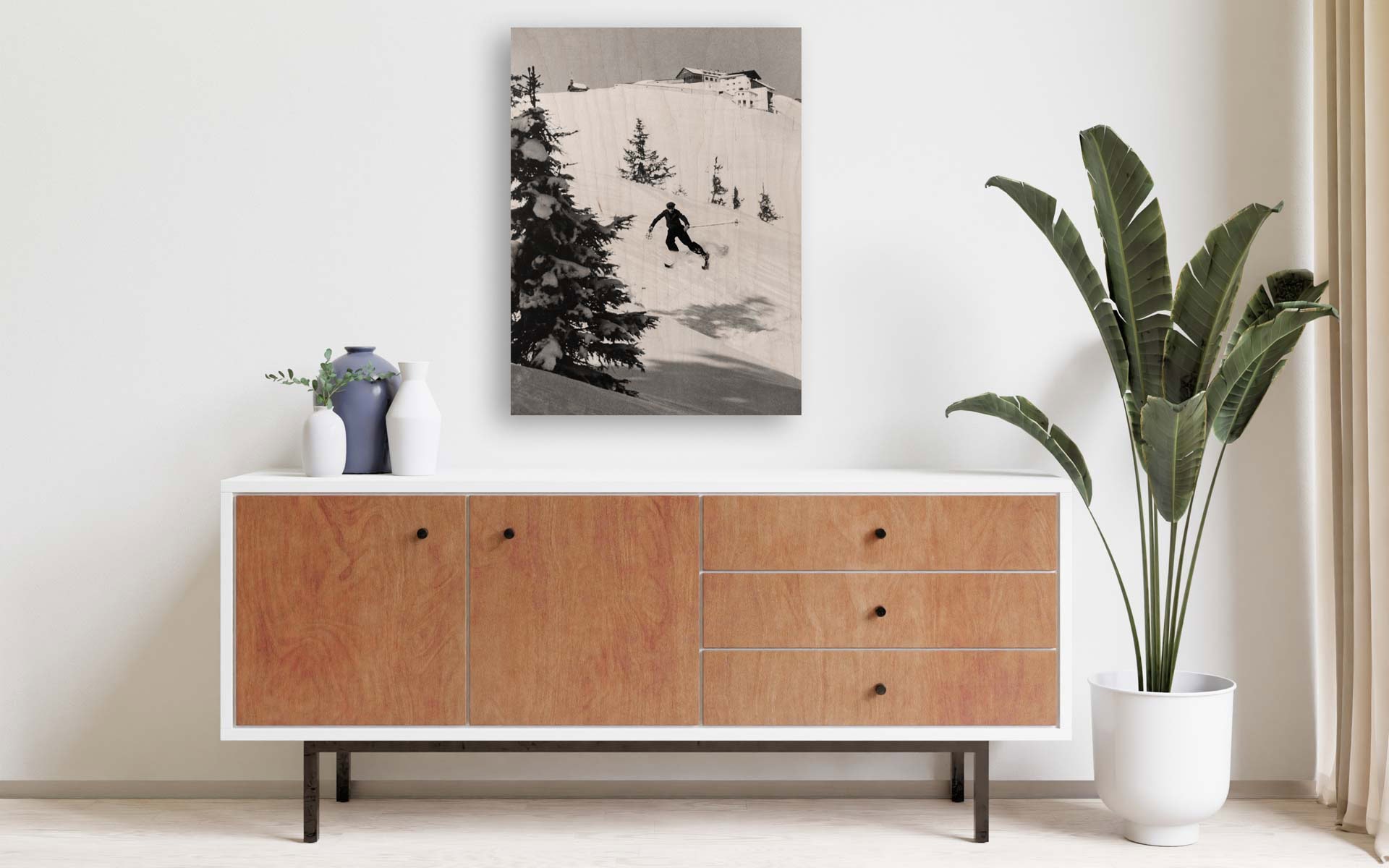 Ski IV on wood – Bild 3
