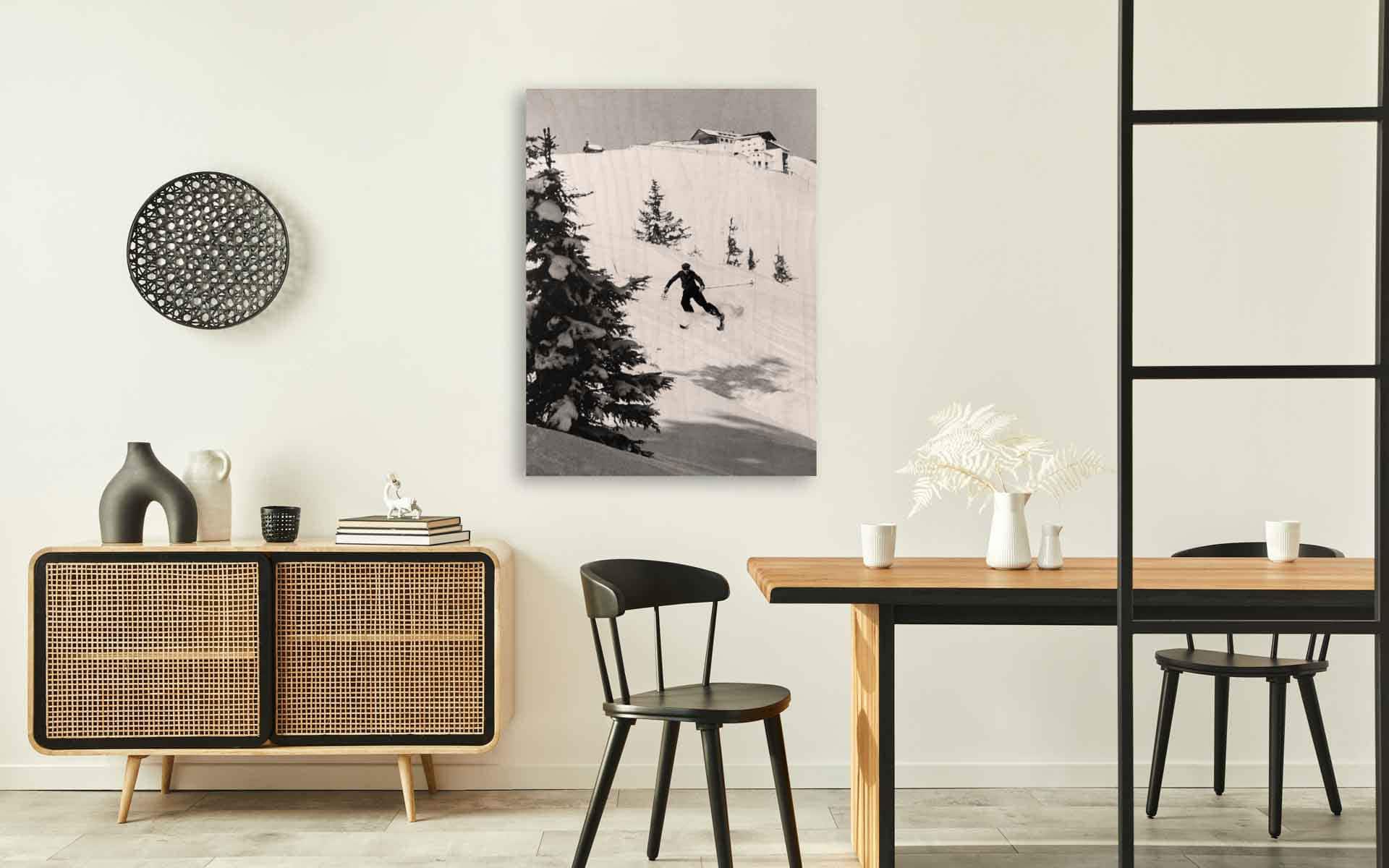 Ski IV on wood – Bild 2