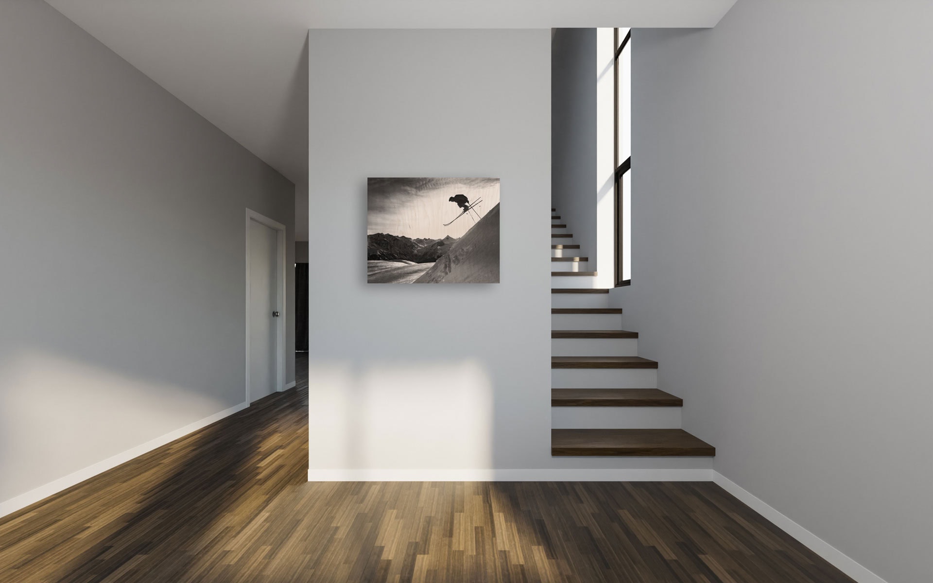 Ski II on wood – Bild 2