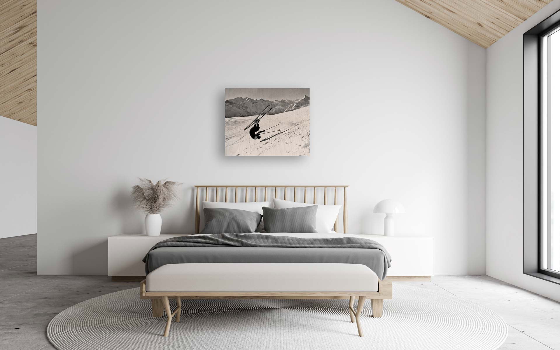 Ski III on wood – Bild 2