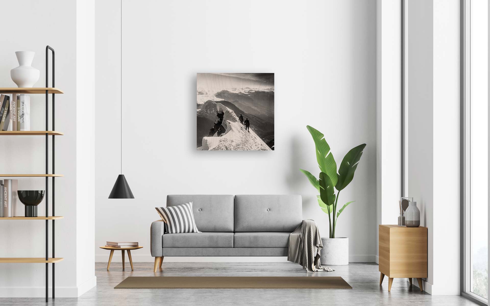 Bergsteiger II on wood – Bild 1